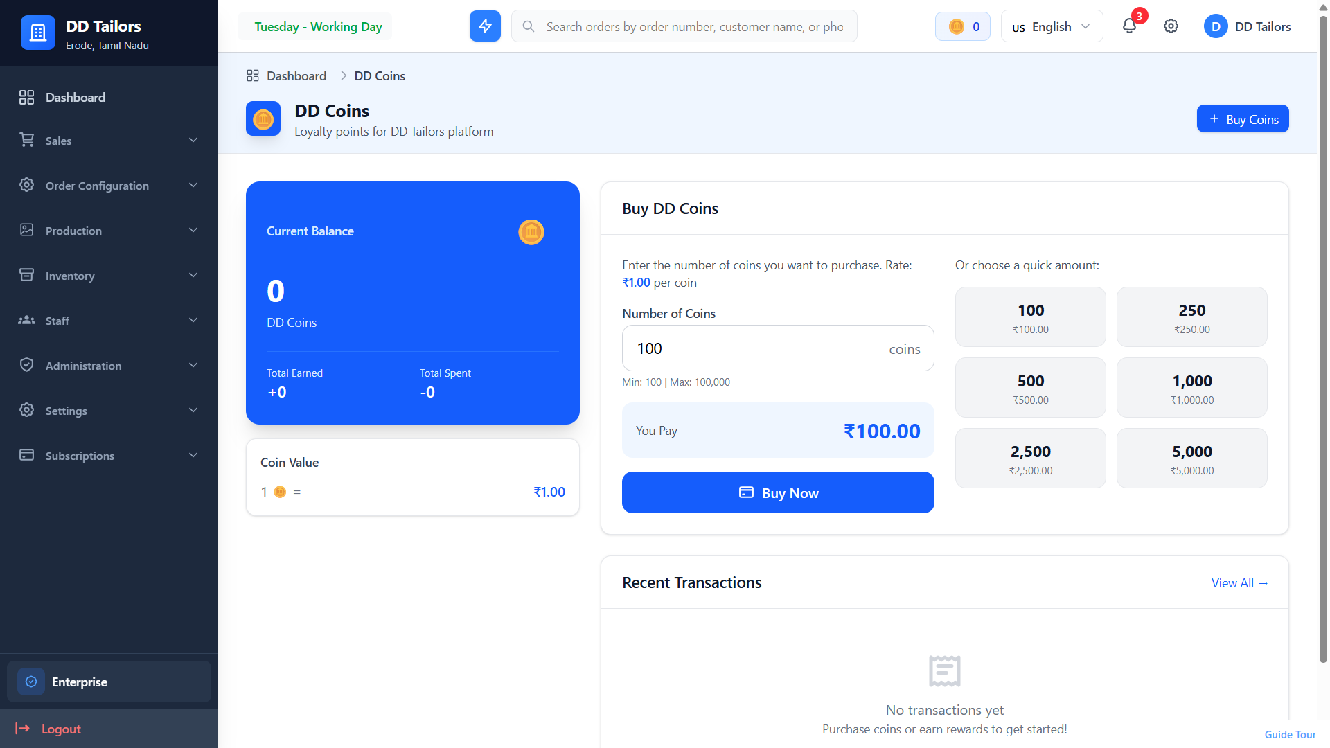 DD Coins Wallet